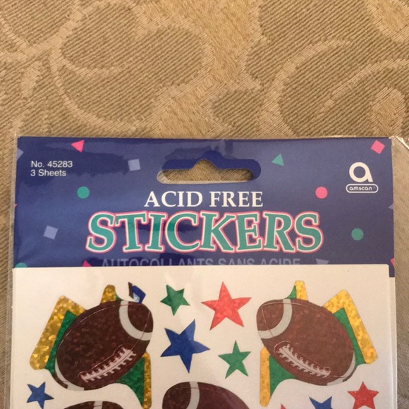 12 new in package football stickers. - Picture 3 of 4
